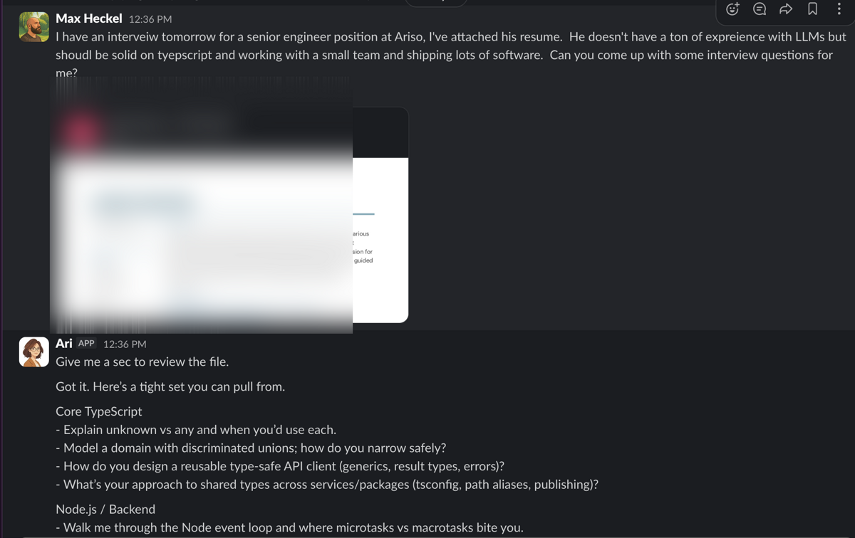 Screenshot from @max